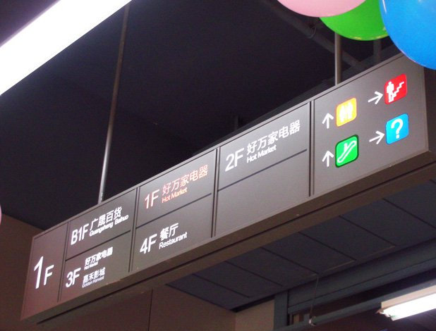 商場(chǎng)標(biāo)識(shí)標(biāo)牌