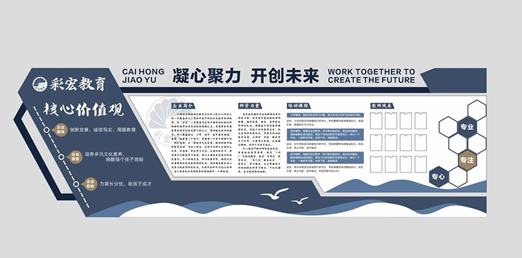教育培訓(xùn)機構(gòu)文化墻文化墻